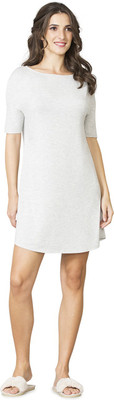 VAN HEUSEN Women A-line Grey Above Knee/Mid Thigh Length Dress