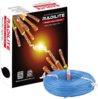 RADILITE PVC 1 sq/mm Blue 90 m Wire(Blue)