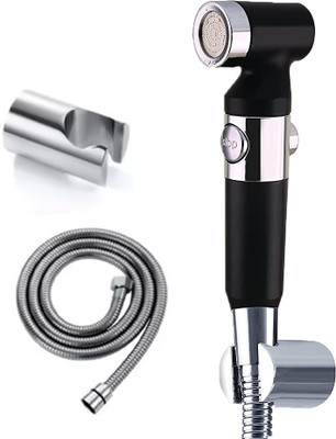 ZAP Ultra ZX1034 Health Faucet Handheld Toilet Jet Spray with 1.5 m Stainless Steel Tube and Wall Hook-Chrome Finish Bidet with Hose and Holder/Clutch Set (Black) Health Faucet(Wall Mount Installation Type) ZAP Ultra ZX1034 Health Faucet Handheld Toilet Jet Spray with 1.5 m Stainless Steel Tube and Wall Hook-Chrome Finish Bidet with Hose and Holder/Clutch Set (Black) Health Faucet(Wall Mount Installation Type)