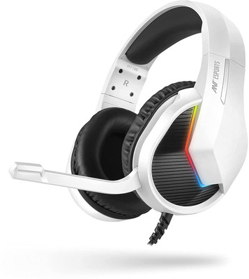 Ant Esports H1100 Pro RGB Gaming Headset for PC/PS4/PS5/Xbox One/Switch1 Wired(Carbon Black, On the Ear)