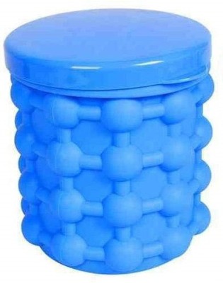 SWISS WONDER 1 L Silicone, Plastic IIV™-247-SX-Space Saving Ice-Ball Maker Bucket for Home Ice Bucket(Blue)