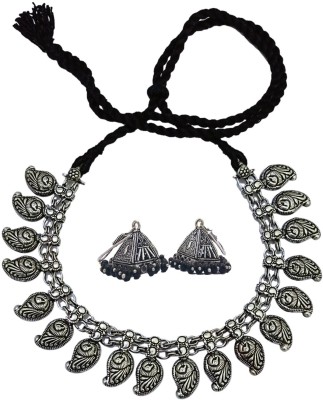 athizay Metal Silver, Black Jewellery Set(Pack of 1)