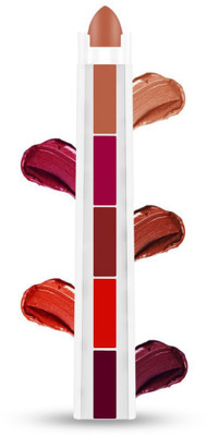 ADJD 5 in 1 Color Matte Finish Long Lasting Lipstick(MULTI COLOR, 6 g)