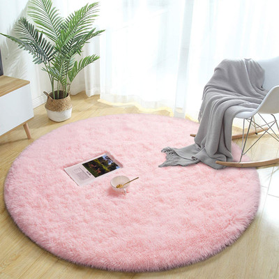 RM Handloom Microfiber Floor Mat(Pink, Small)