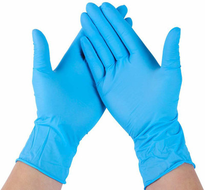 Zepham Powder-Free Disposable Multipurpose Gloves Nitrile Examination Gloves(Pack of 100)
