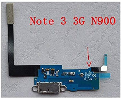 Shinzo USB Dock Board Charging Port with Microphone & Connection FPC Flex Cable Compatible for Samsung Galaxy Note 3 (N900) - Charging PCB Complete Flex