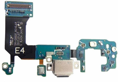 Shinzo USB Charging Board Flex Cable Ribbon Connector with Microphone Compatible for Samsung Galaxy S8 SM-G950F Charging PCB Complete Flex