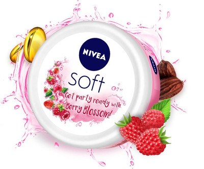 50% OFF on NIVEA Soft Light Moisturizing Cream, Berry Blossom Fragrance, with Vitamin E & Jojoba Oil (Face & Body Cream)(200 ml) 50% OFF on NIVEA Soft Light Moisturizing Cream, Berry Blossom Fragrance, with Vitamin E & Jojoba Oil (Face & Body Cream)(200 ml)