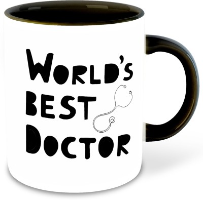 whats your kick Doctor ThemeDesigner Printed Black Ceramic Coffee, Tea, Milk, Doctor Gifts - D15 Ceramic Coffee Mug(325 ml)