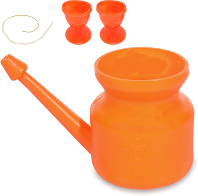 DGARYS Plastic Orange Neti Pot(400 ml)