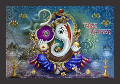Mmory Shri Siddhivinayak Ganesha Religious Frame