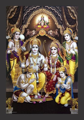 IVOKE RAM DARBAR PAINTING Digital Reprint 18 inch x 12 inch Painting(With Frame)