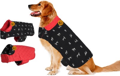 Sage Square Coat for Dog(Black and Red)