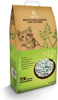 Goofy Tails Eco-Friendly Recycled Paper-Based Scented Cat Litter Pet Litter Tray Refill