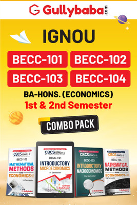Gullybaba IGNOU Help Books CBCS BA. Honours (CORE COURSE) (Economics) BECC-101, BECC-102, BECC -103, BECC -104 In English 1st & 2nd Semester Combo(Paperback, Gullybaba.com Panel)