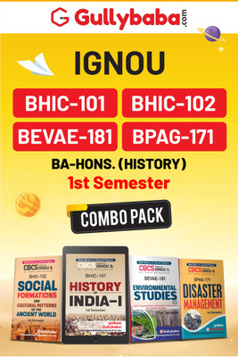 Gullybaba IGNOU Help Books CBCS BA. Honours (CORE COURSE) (History) BHIC-101, BHIC -102, BEVAE-181, BPAG-171 In English 1st Semester Combo(Paperback, Gullybaba.com Panel)