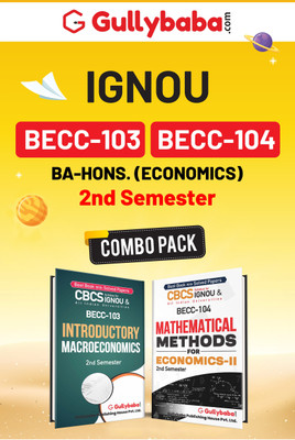 Gullybaba IGNOU Help Books CBCS BA. Honours (CORE COURSE) (Economics) BECC-103, BECC-104, In English 2nd Semester Combo(Paperback, Gullybaba.com Panel)