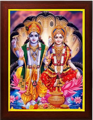 Zig Zag Lord Lakshmi Narayan Religious Frame