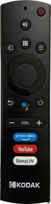 SHIELDGUARD Voice Assistant Remote Control Compatible for  Smart LED TV (Black) Kodak Remote Controller(Black)