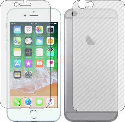 ZINGTEL Front and Back Screen Guard for APPLE IPHONE 6 S (Front Matte Finish & Back 3d Carbon Fiber)(Pack of 2)