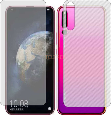 TELTREK Front and Back Screen Guard for HONOR MAGIC 2 (Front Matte Finish & Back 3d Carbon Fiber)(Pack of 2)