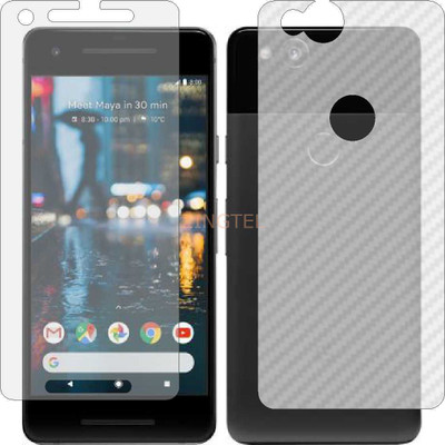 ZINGTEL Front and Back Screen Guard for GOOGLE PIXEL 2 (Front Matte Finish & Back 3d Carbon Fiber)(Pack of 2)