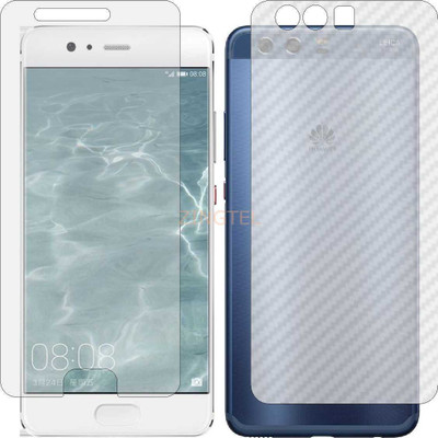 ZINGTEL Front and Back Screen Guard for HUAWEI HONOR P10 PLUS (Front Matte Finish & Back 3d Carbon Fiber)(Pack of 2)