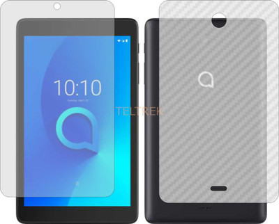 TELTREK Front and Back Screen Guard for ALCATEL PIXI 3 10 (Front Matte Finish & Back 3d Carbon Fiber)(Pack of 2)