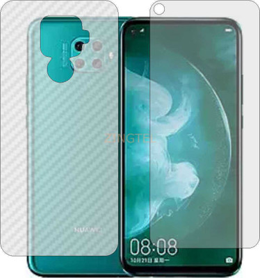 ZINGTEL Front and Back Screen Guard for HONOR NOVA 8I (Front Matte Finish & Back 3d Carbon Fiber)(Pack of 2)