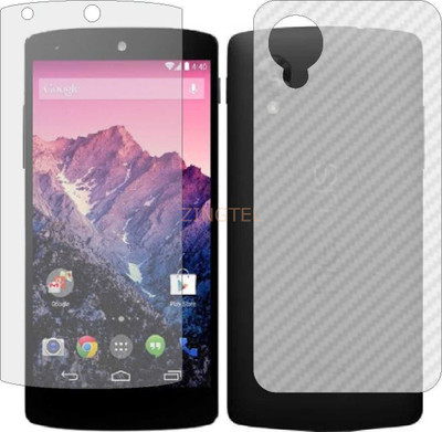 ZINGTEL Front and Back Screen Guard for GOOGLE NEXUS 5 (Front Matte Finish & Back 3d Carbon Fiber)(Pack of 2)