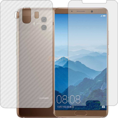ZINGTEL Front and Back Screen Guard for HUAWEI MATE 10 (Front Matte Finish & Back 3d Carbon Fiber)(Pack of 2)