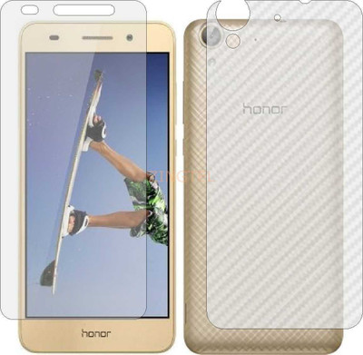 ZINGTEL Front and Back Screen Guard for HONOR HOLLY 3 PLUS (Front Matte Finish & Back 3d Carbon Fiber)(Pack of 2)