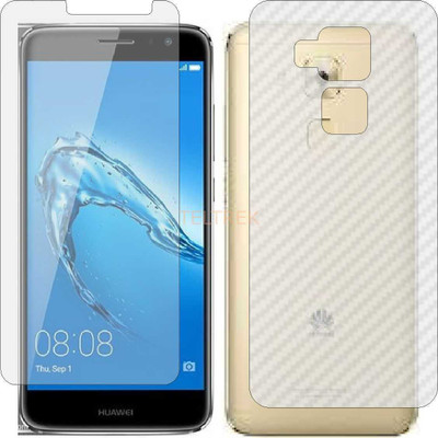 TELTREK Front and Back Screen Guard for HUAWEI HONOR NOVA PLUS (Front Matte Finish & Back 3d Carbon Fiber)(Pack of 2)