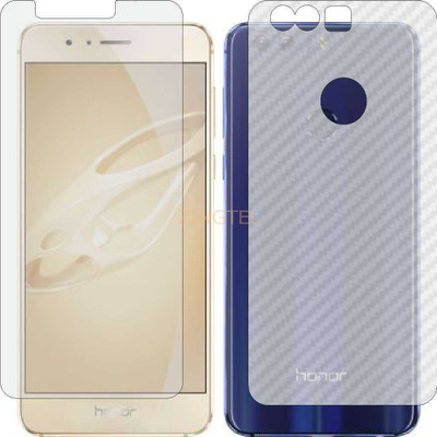 ZINGTEL Front and Back Screen Guard for HONOR 8 (Front Matte Finish & Back 3d Carbon Fiber)(Pack of 2)