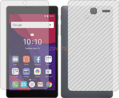 ZINGTEL Front and Back Screen Guard for ALCATEL PIXI 4 7 (Front Matte Finish & Back 3d Carbon Fiber)(Pack of 2)