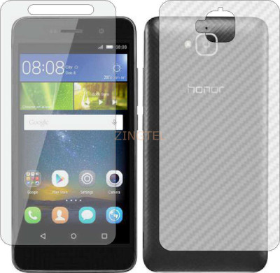 ZINGTEL Front and Back Screen Guard for HONOR HOLLY 2 PLUS (Front Matte Finish & Back 3d Carbon Fiber)(Pack of 2)