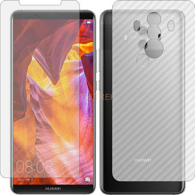 TELTREK Front and Back Screen Guard for HUAWEI HONOR MATE 10 PRO (Front Matte Finish & Back 3d Carbon Fiber)(Pack of 2)