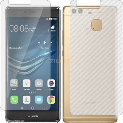 ZINGTEL Front and Back Screen Guard for HUAWEI P9 PLUS (Front Matte Finish & Back 3d Carbon Fiber)(Pack of 2)