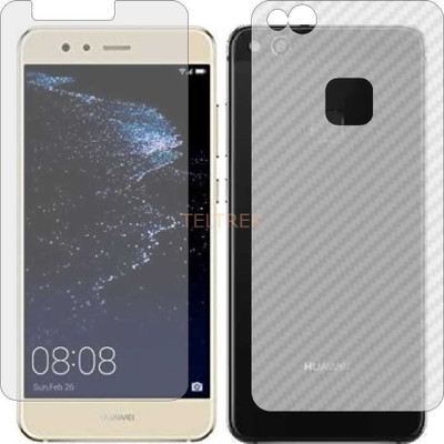 TELTREK Front and Back Screen Guard for HUAWEI P10 LITE (Front Matte Finish & Back 3d Carbon Fiber)(Pack of 2)