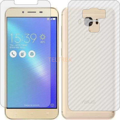 TELTREK Front and Back Screen Guard for ASUS ZENFONE 3 MAX ZC553KL (Front Matte Finish & Back 3d Carbon Fiber)(Pack of 2)