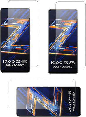 ISAAK Tempered Glass Guard for Vivo iQOO Z5 5G(Pack of 3)
