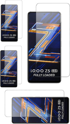 ISAAK Tempered Glass Guard for Vivo iQOO Z5 5G(Pack of 4)
