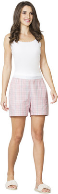 VAN HEUSEN Checkered Women Multicolor Regular Shorts