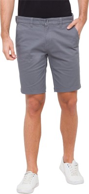 GIORDANO Solid Men Grey Chino Shorts