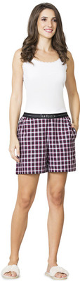 VAN HEUSEN Checkered Women Multicolor Regular Shorts