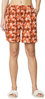 VAN HEUSEN Printed Women Orange Regular Shorts