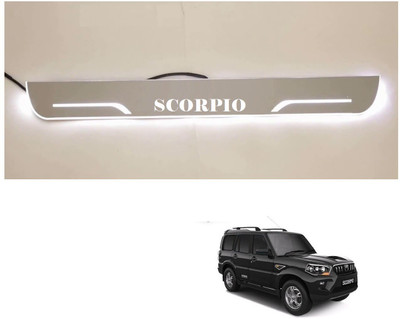 KOZDIKO LED ACRYLIC BLUE LIGHT SCUFF PLATES SET OF 4 PCS FOR MAHINDRA NEW SCORPIO Door Sill Plate