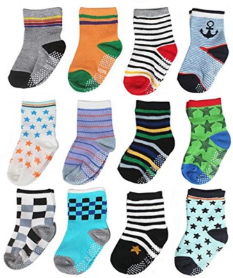 KidBee Baby Boys & Baby Girls Printed Ankle Length(Pack of 12)