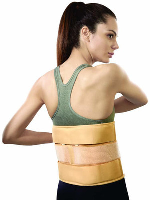 VISSCO Eco Frame Back Support Provides Support to Lumbar Spine & Locks Movement Back / Lumbar Support(Beige)