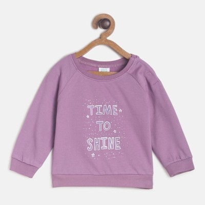 MINI KLUB Full Sleeve Printed Baby Girls Sweatshirt